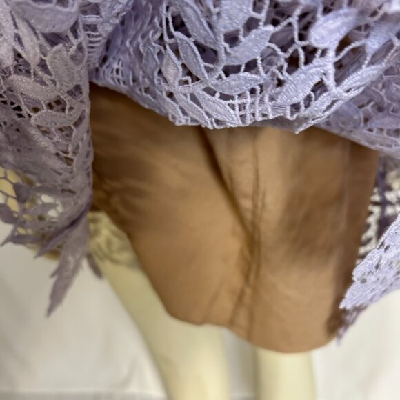 self-portrait lavender lace dress NWT size 6 - Picture 6 of 10